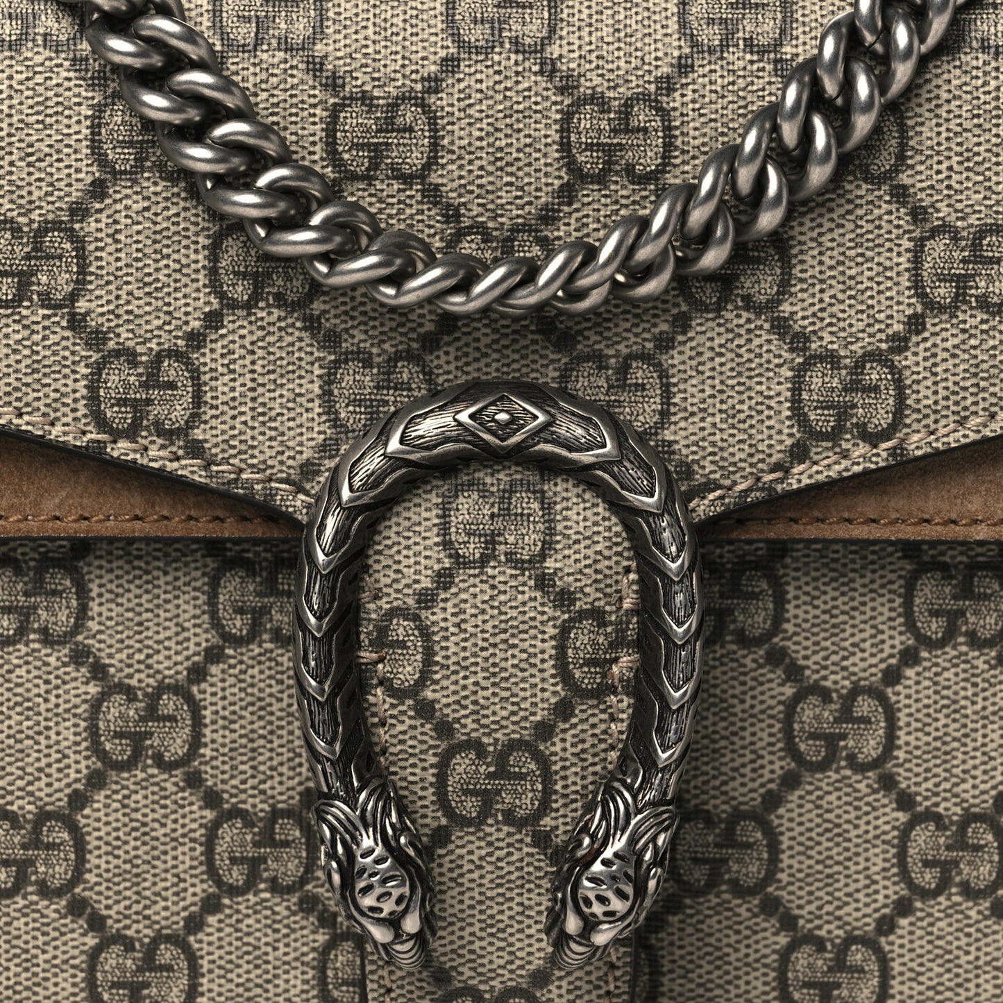 GG Supreme Monogram Mini Dionysus Shoulder Bag Taupe