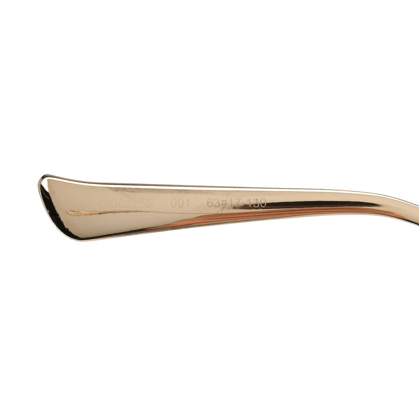 Metal Oversized Round Frame GG0225S Sunglasses Gold