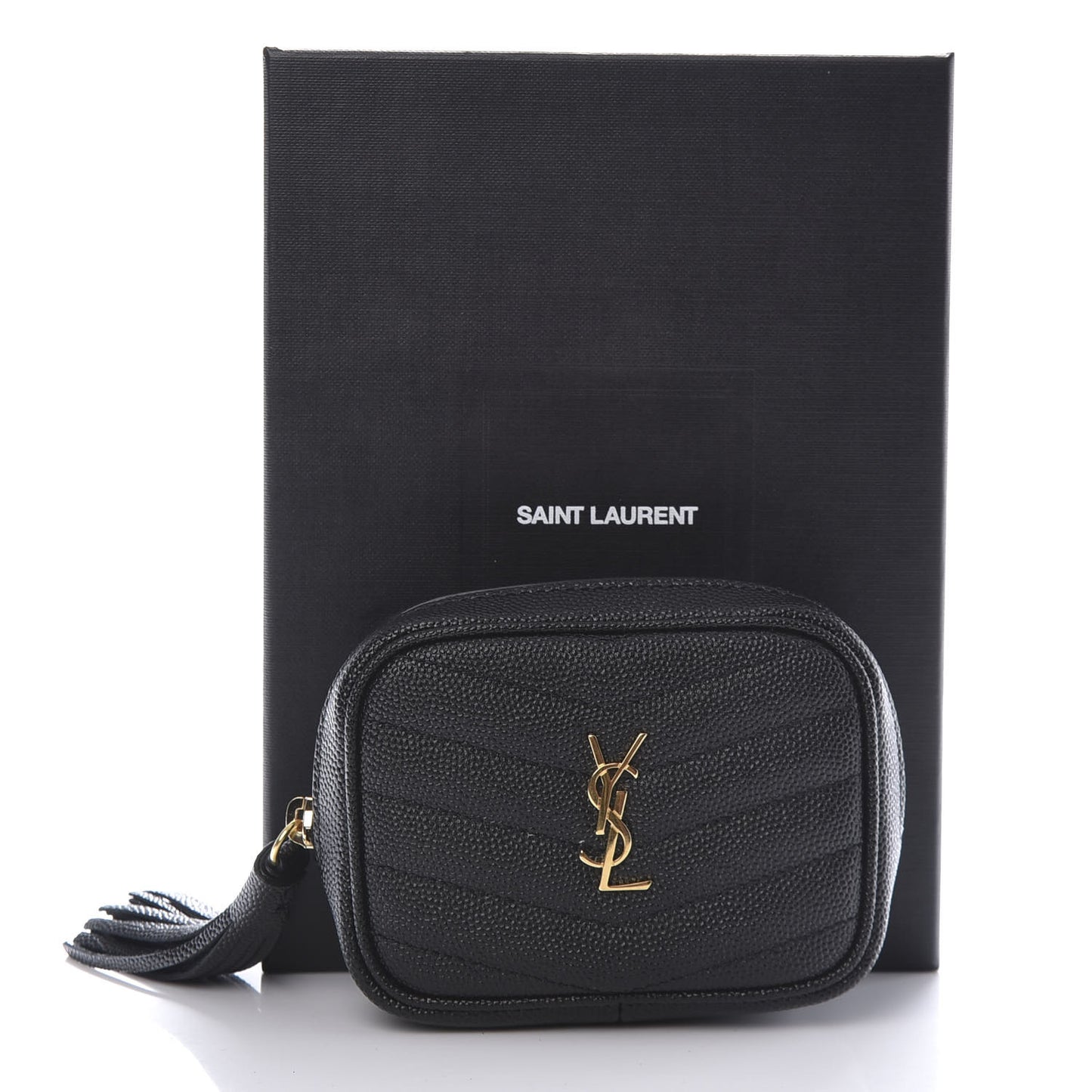 Grain De Poudre Matelasse Monogram Baby Lou Camera Bag Black