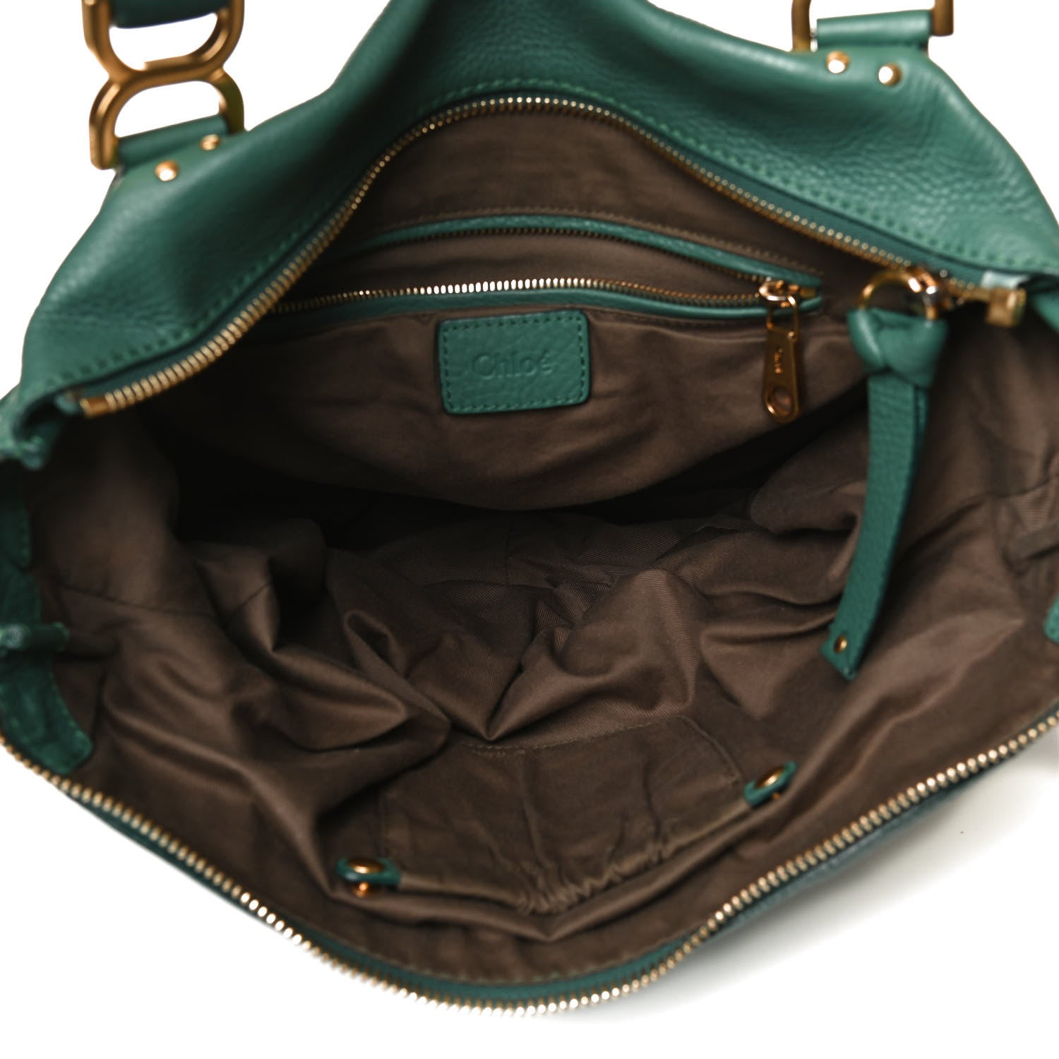 Chloe Calfskin Large Marcie Satchel Emerald 9 of 23