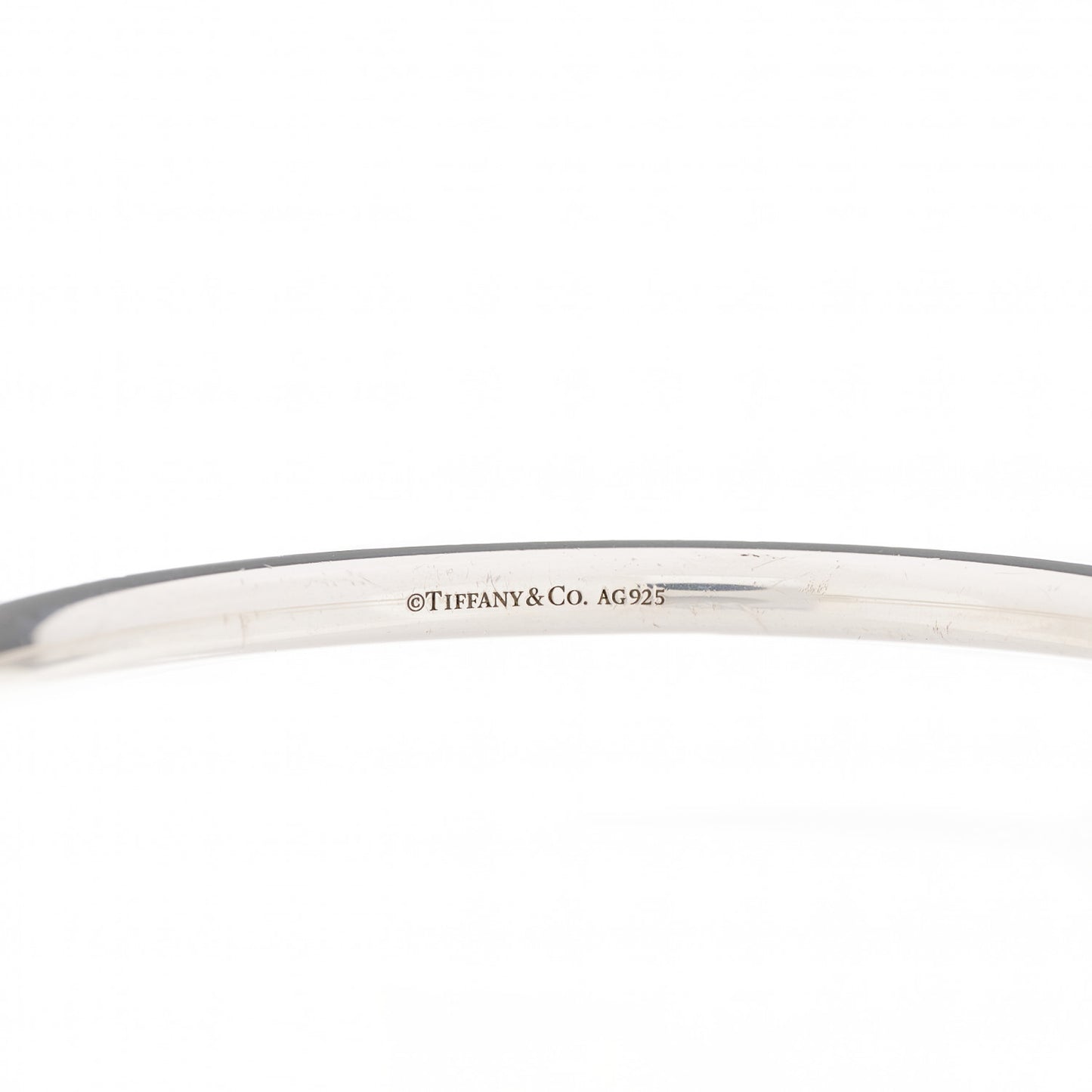 Sterling Silver Return to Tiffany Narrow Circle Edge Cuff Bracelet