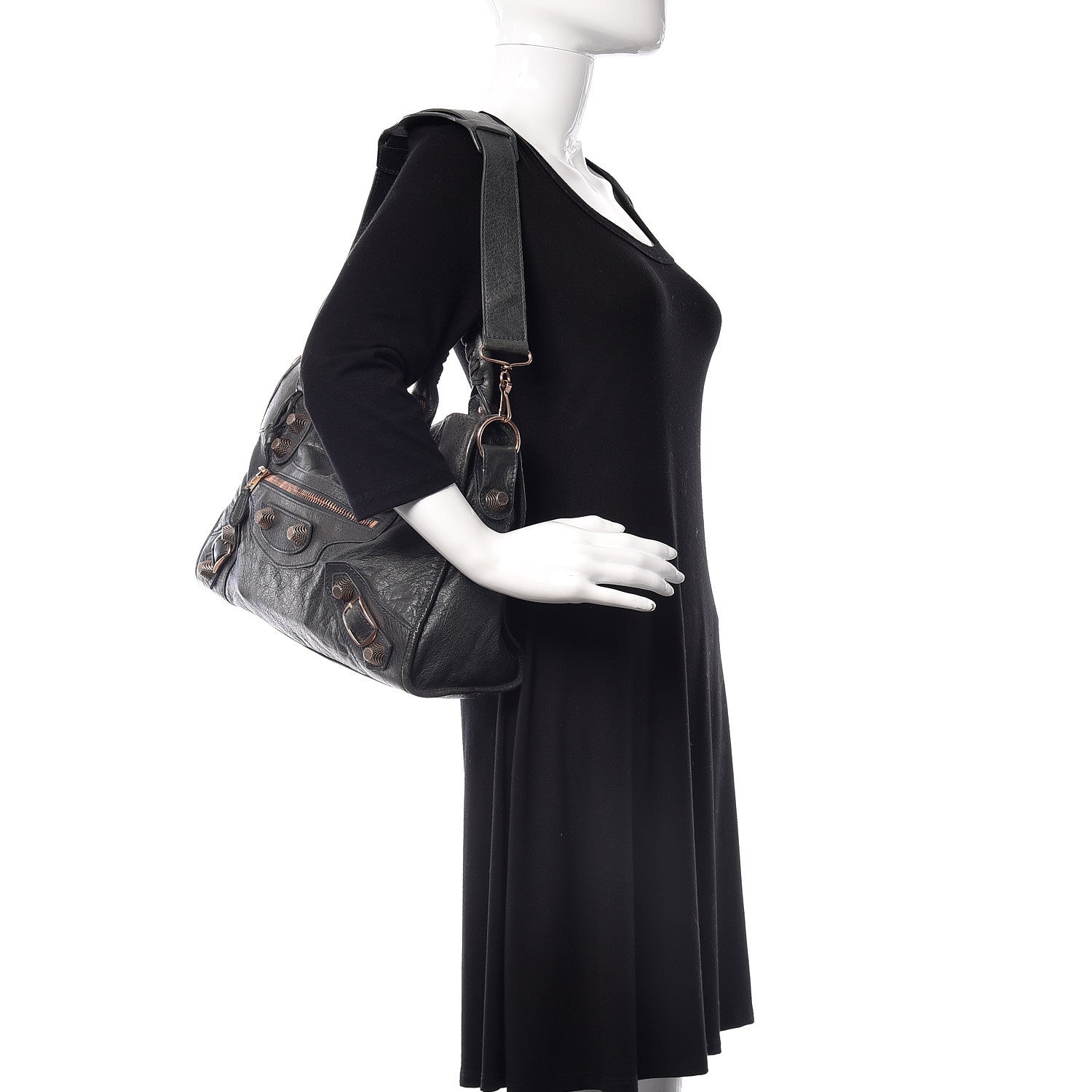 Balenciaga Agneau Giant 21 Rose Gold Hardware City Anthracite 2 of 10