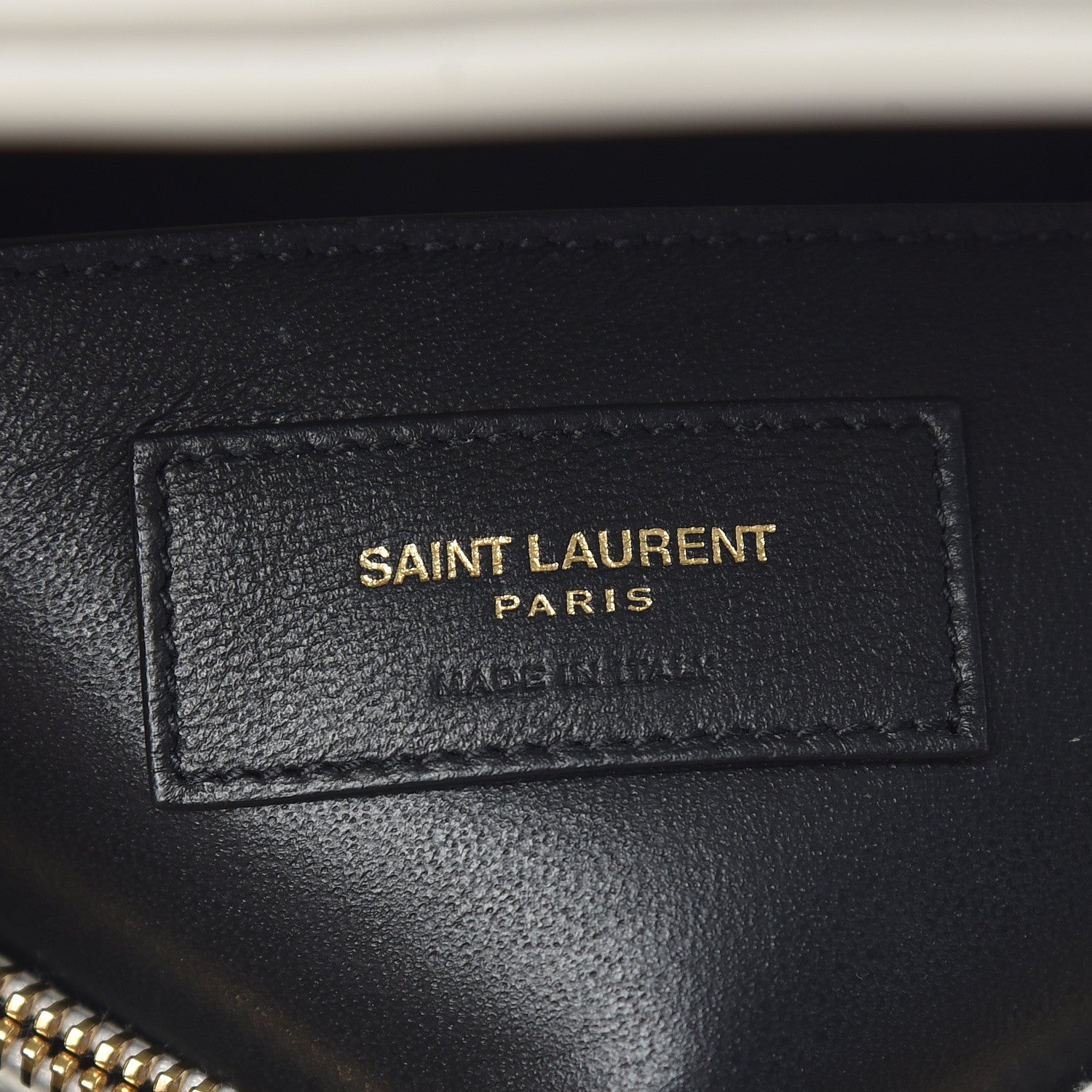 Saint Laurent Calfskin Y Quilted Monogram Small Loulou Chain Satchel Ivory 8 of 10
