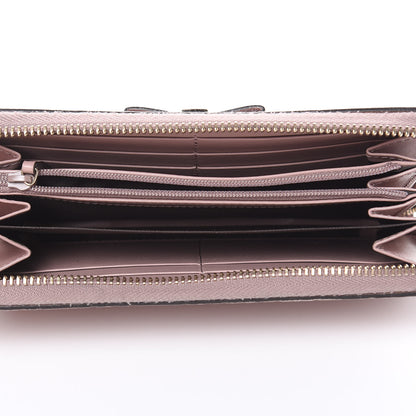 Gucci Guccissima Bow Zip Around Wallet Pink 5 of 13