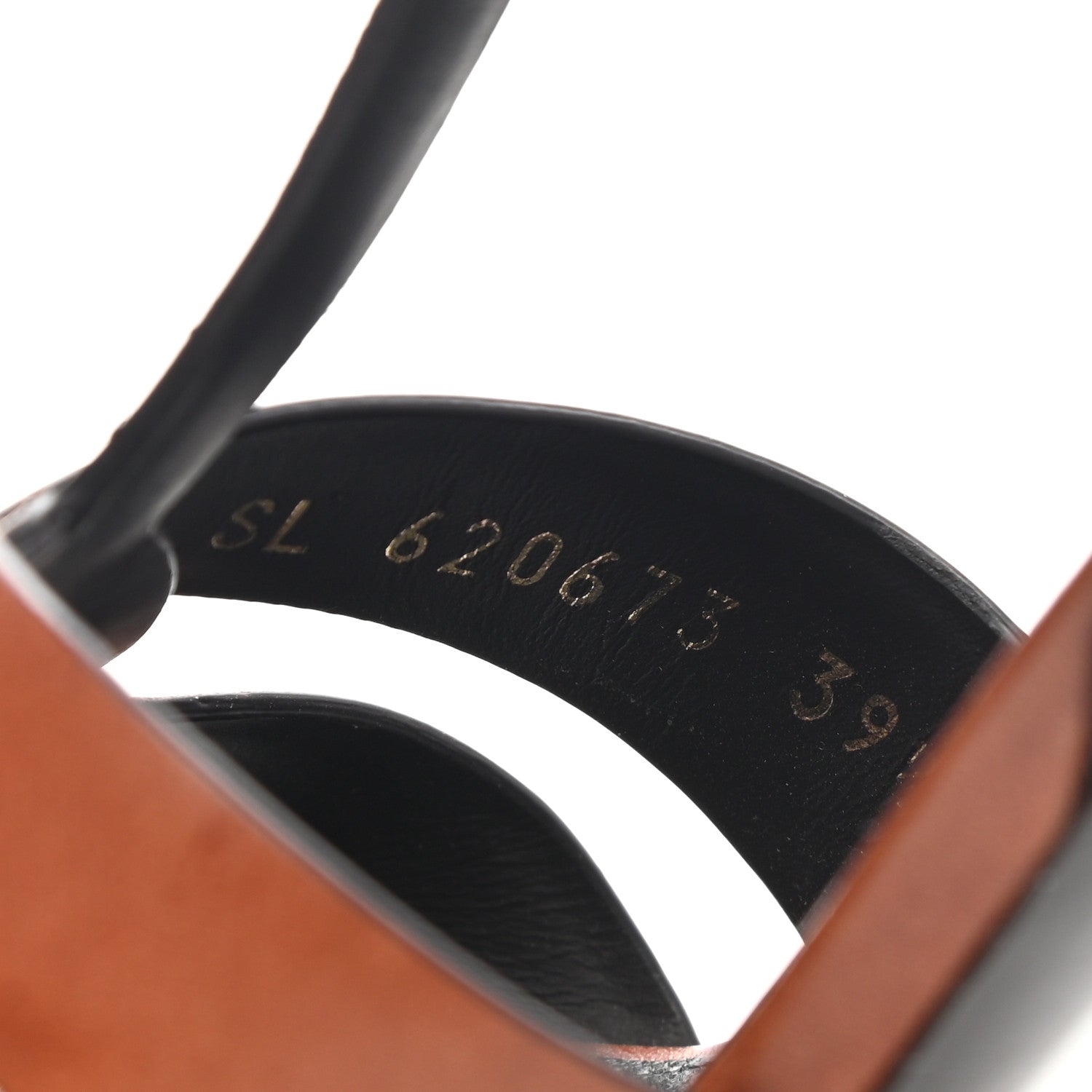 Saint Laurent Calfskin Tribute 105 Sandals 39.5 New Papaya 8 of 10