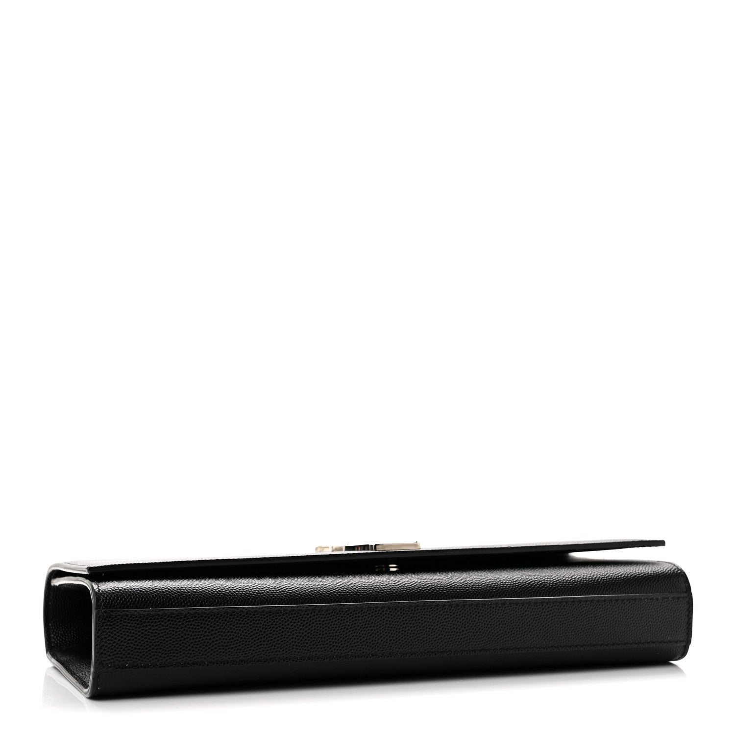 Saint Laurent Grain De Poudre Monogram Cassandre Clutch Black 4 of 11