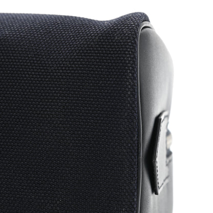 Hermes Cotton Swift Travel Cosmetic Pouch Black 9 of 9