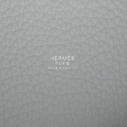 Hermes Taurillon Clemence Picotin Lock 22 MM Bleu Pale 6 of 11