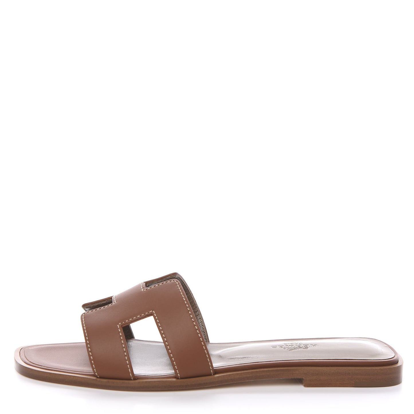 Box Calfskin Oran Sandals 37 Gold