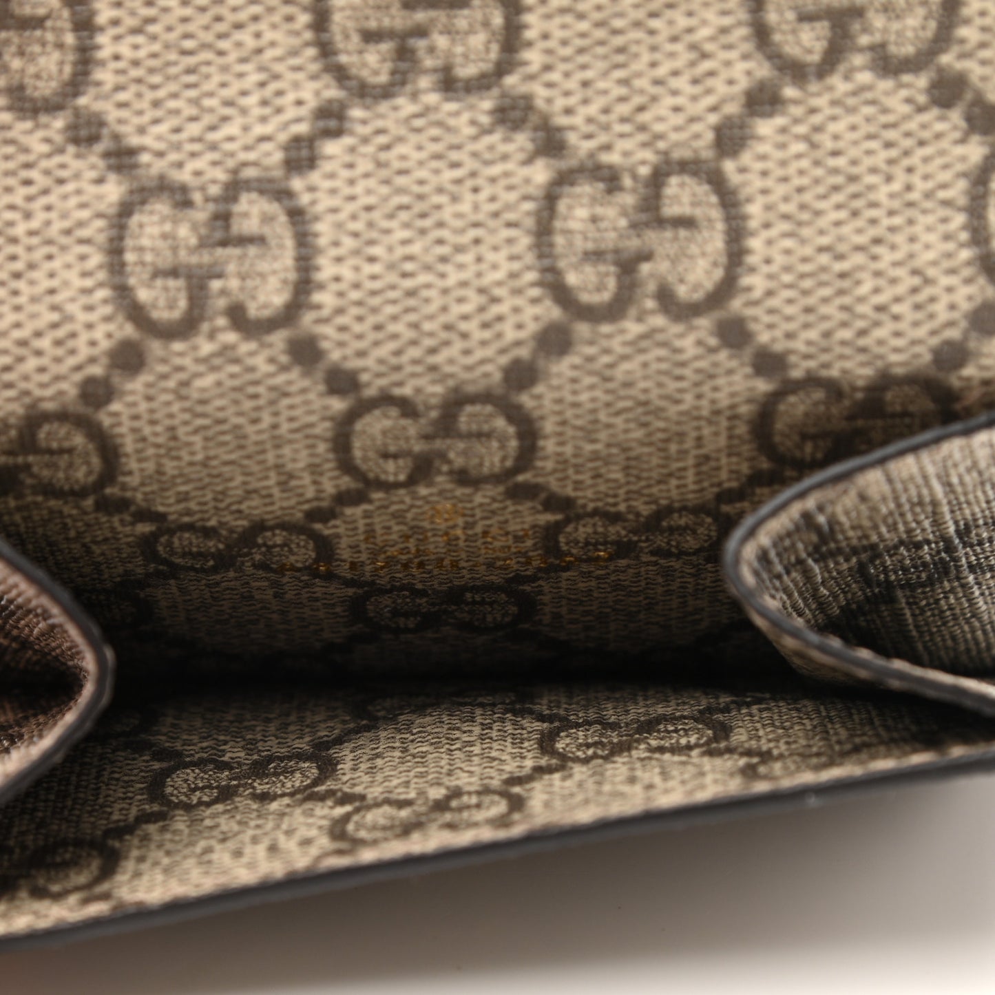 X BALENCIAGA GG Supreme Monogram Card Case Wallet Beige Ebony