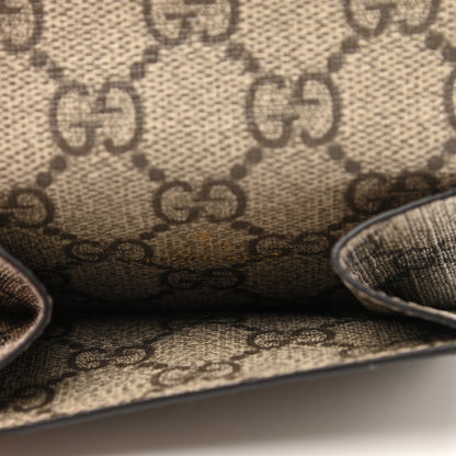 Gucci X BALENCIAGA GG Supreme Monogram Card Case Wallet Beige Ebony 6 of 6
