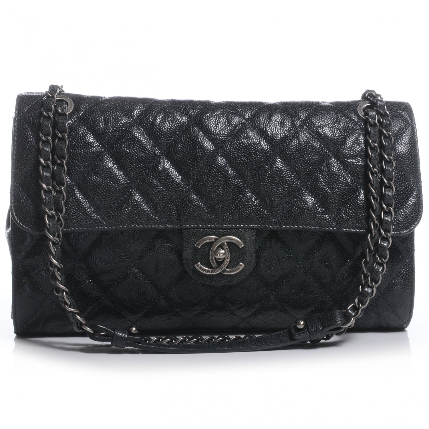 Chanel Caviar CC Crave Jumbo Flap Black 1 of 10