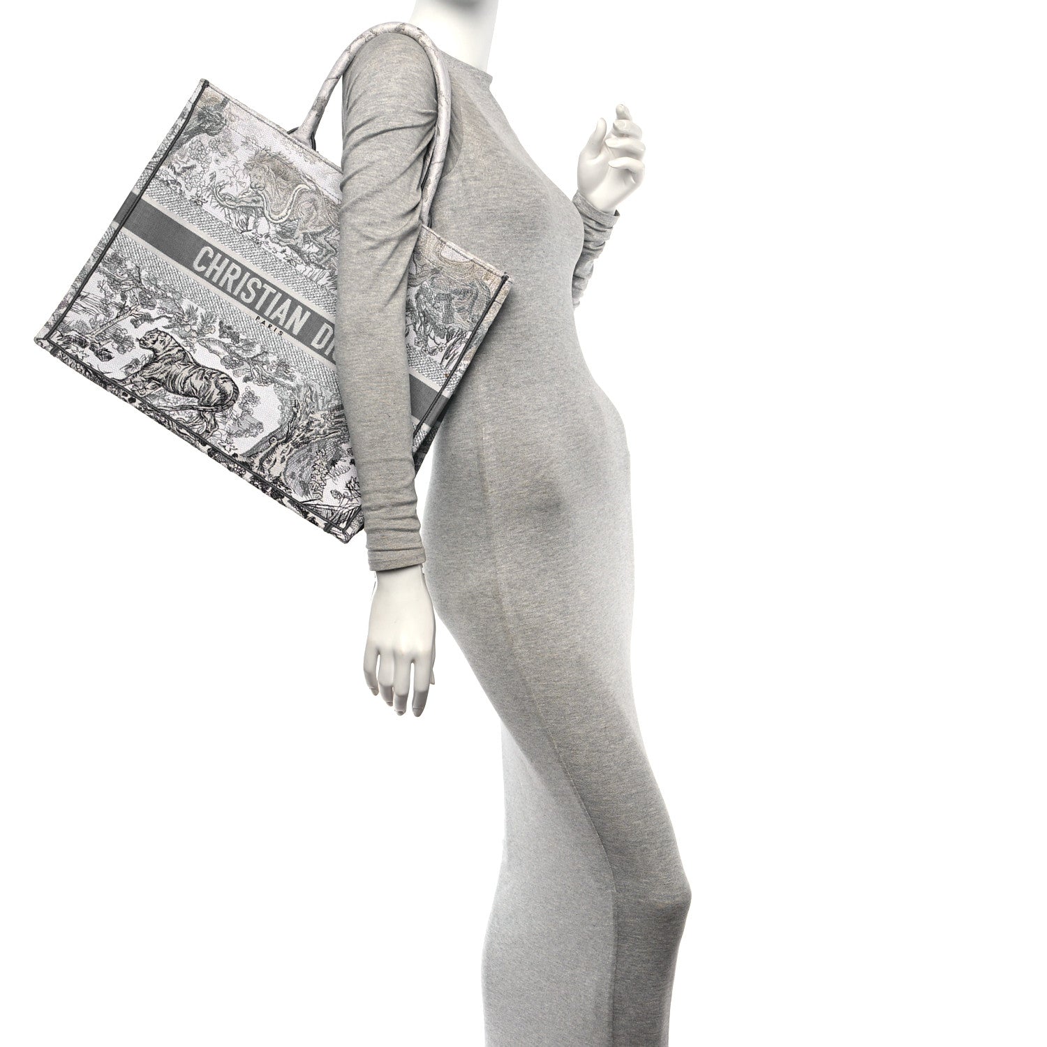 Christian Dior Gradient Canvas Embroidered Large Dioriviera Toile De Jouy Book Tote Blue 2 of 12