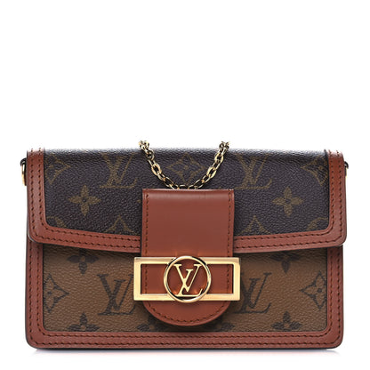 Louis Vuitton Reverse Monogram Dauphine Chain Wallet 1 of 9