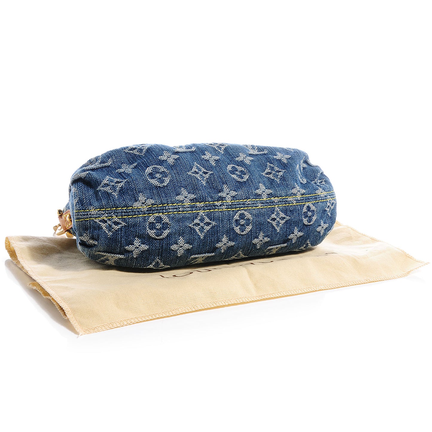 Monogram Denim Mini Pleaty Blue