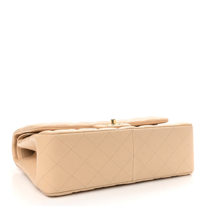 Chanel Lambskin Quilted Jumbo Double Flap Beige 3 of 10