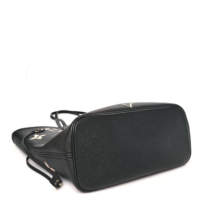 Louis Vuitton Empreinte Monogram Giant Neverfull MM Black Beige 4 of 9