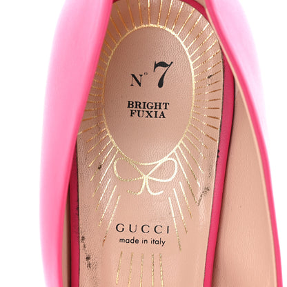 Gucci Nappa Bow High Heel Pumps 41 Bright Fuxia 7 of 10