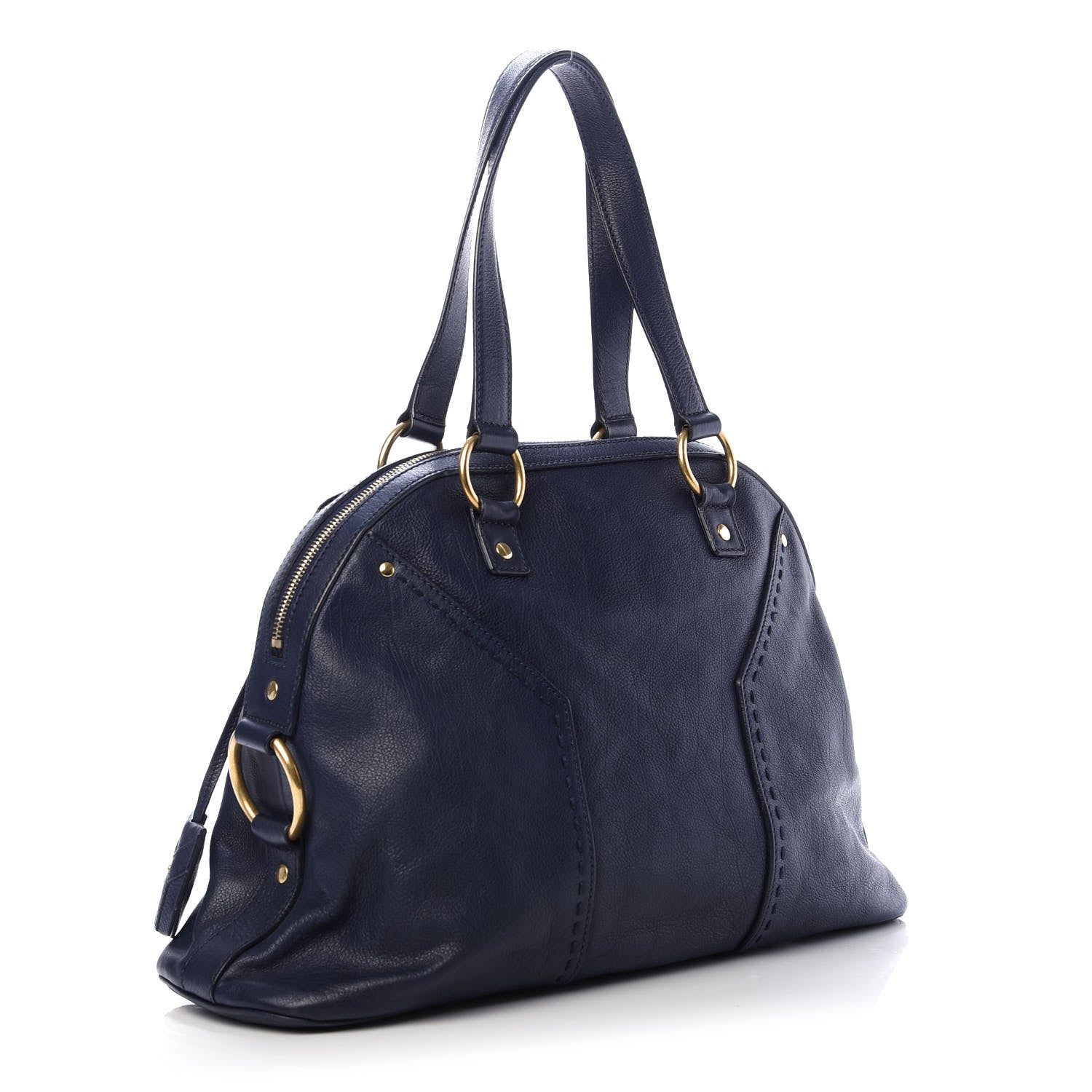 Saint Laurent Calfskin Large Muse Navy Blue 3 of 12