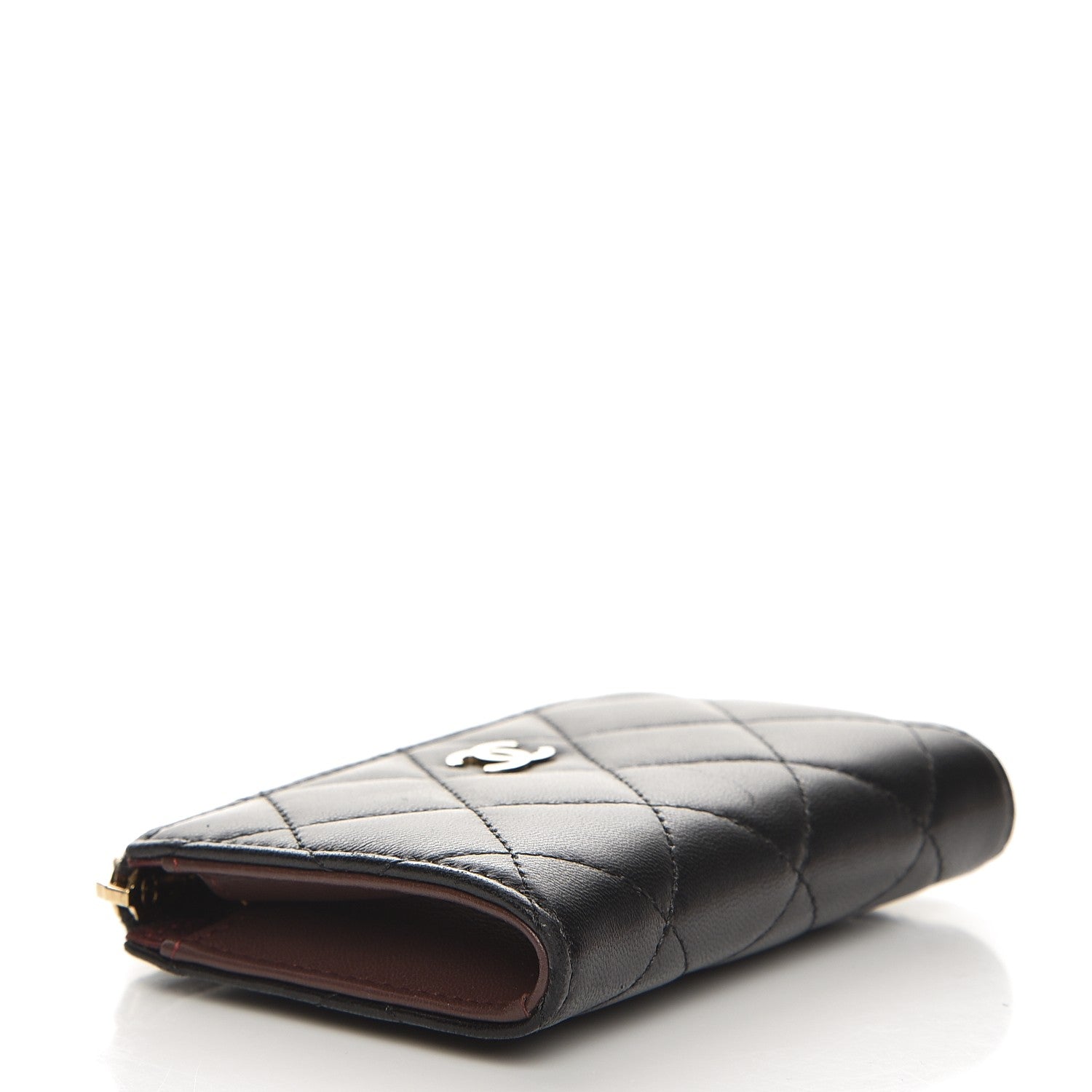 Chanel Lambskin Quilted Key Holder Case Black 11 of 14