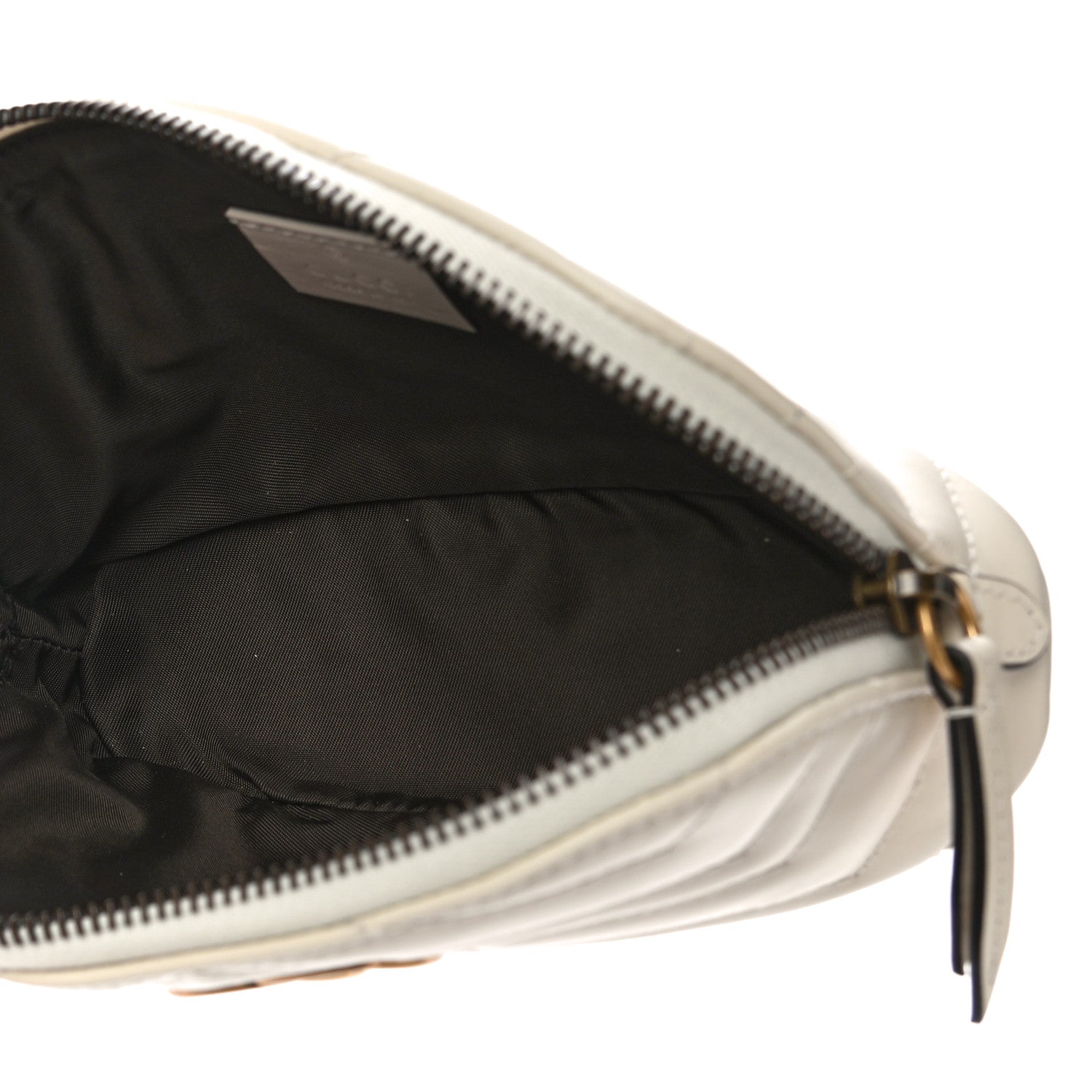 Gucci Calfskin Matelasse GG Marmont Pouch Cosmetic Case White 5 of 10