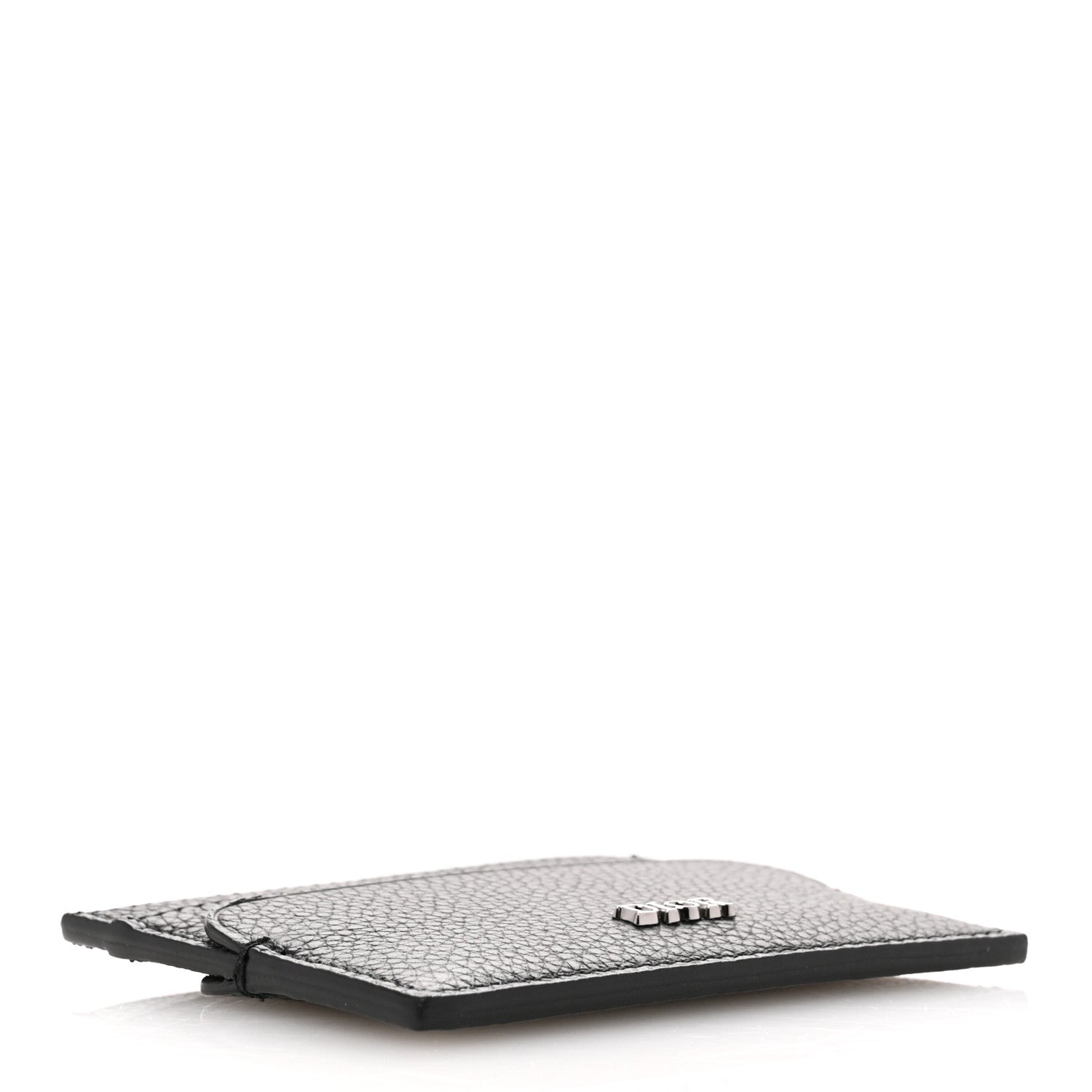 Christian Dior Grained Calfskin Logo Card Holder Black 4 of 7