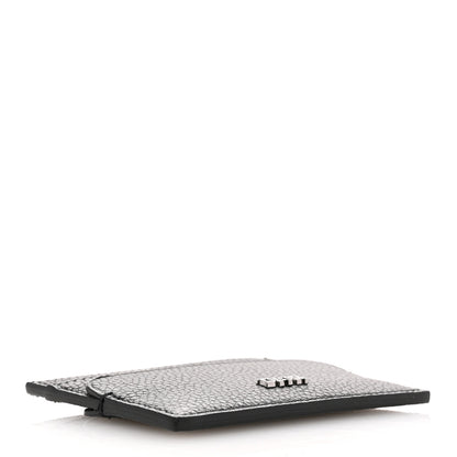 Christian Dior Grained Calfskin Logo Card Holder Black 4 of 7