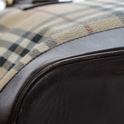 Burberry Haymarket Check Picadilly Bowler Brown 8 of 10