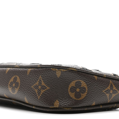 Louis Vuitton Monogram Sequins Pochette Accessories Black 9 of 10