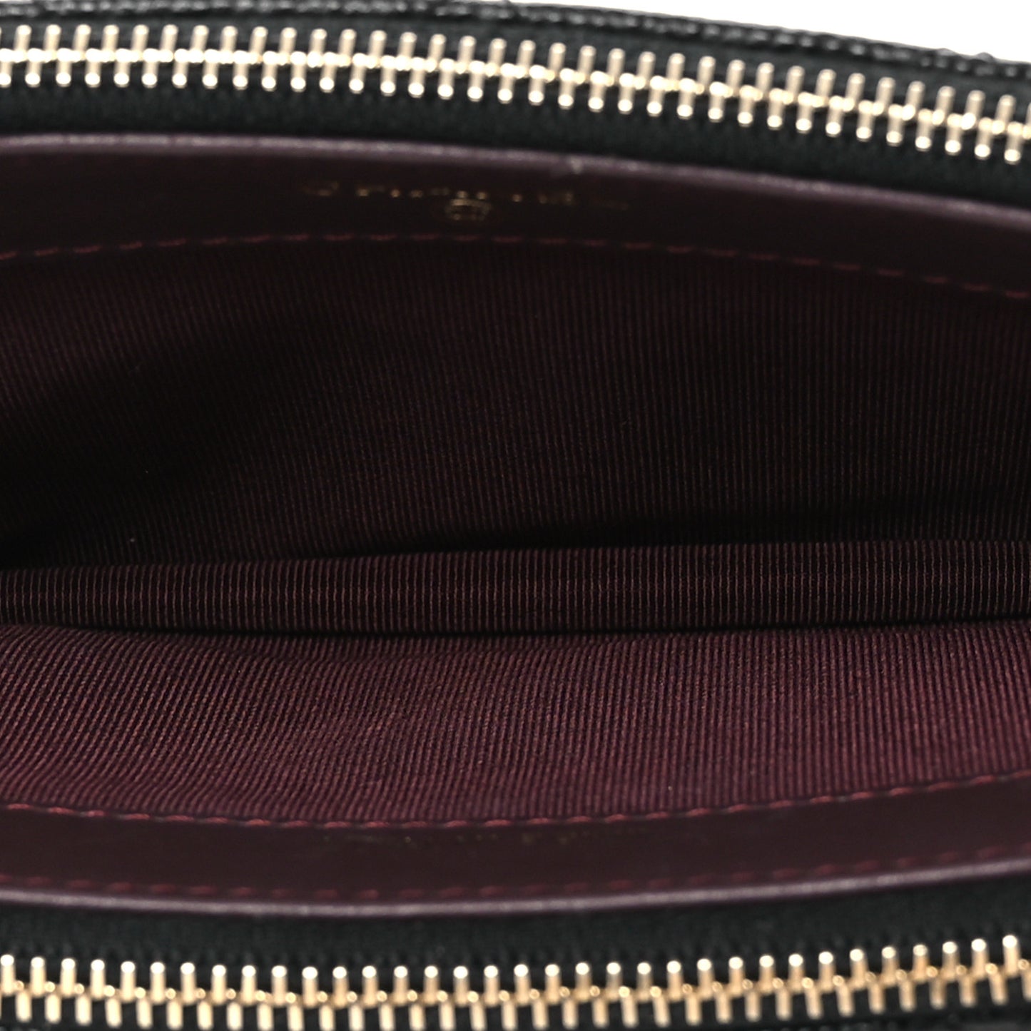 Caviar Quilted Small Clutch With Chain Black