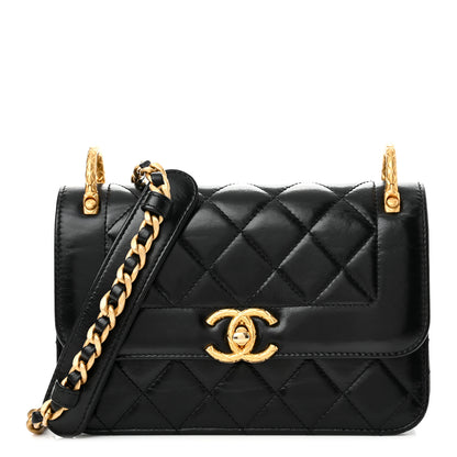 Chanel Calfskin Quilted Mini Coco Ring Flap Black 1 of 10