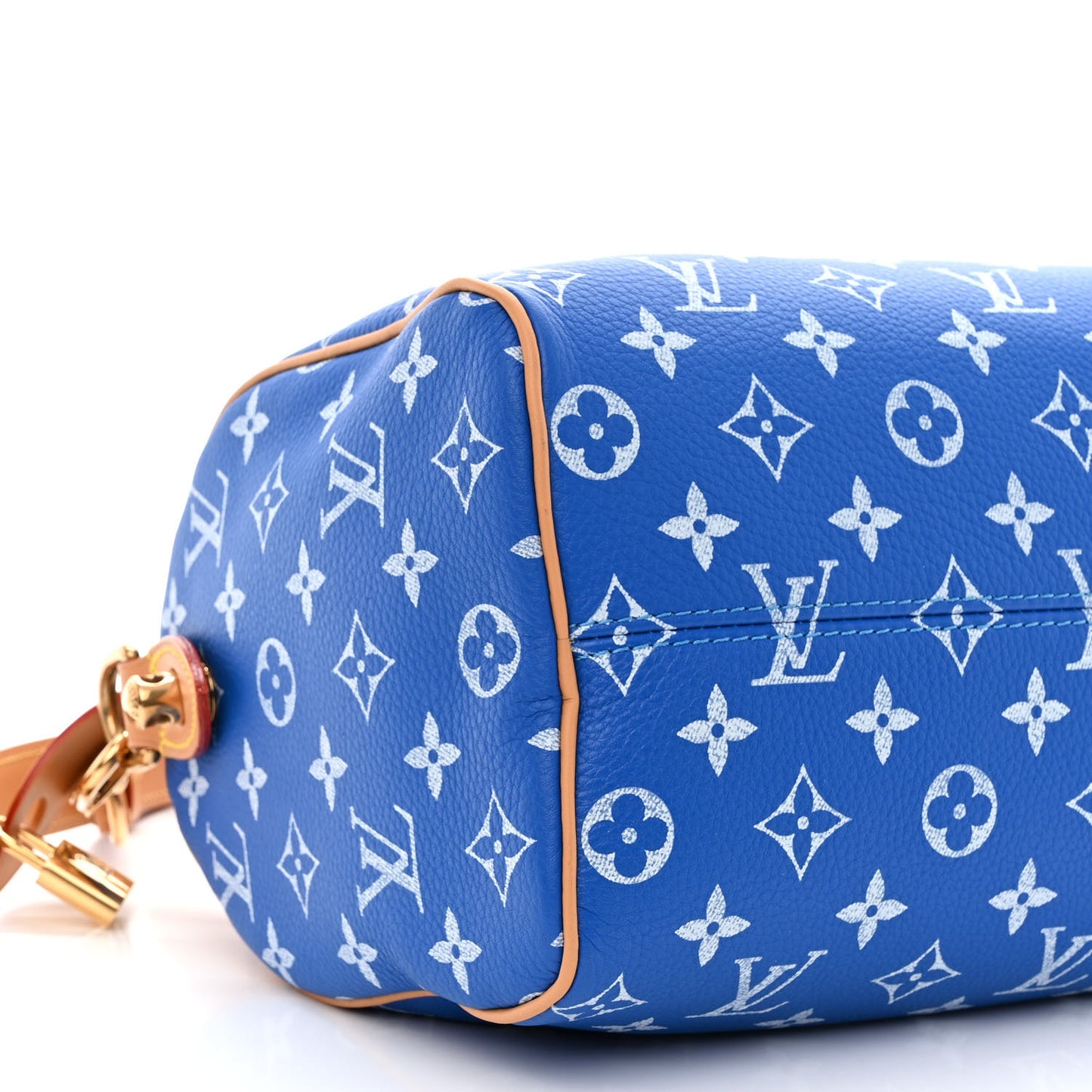 Calfskin Monogram Speedy P9 Bandouliere 25 Blue