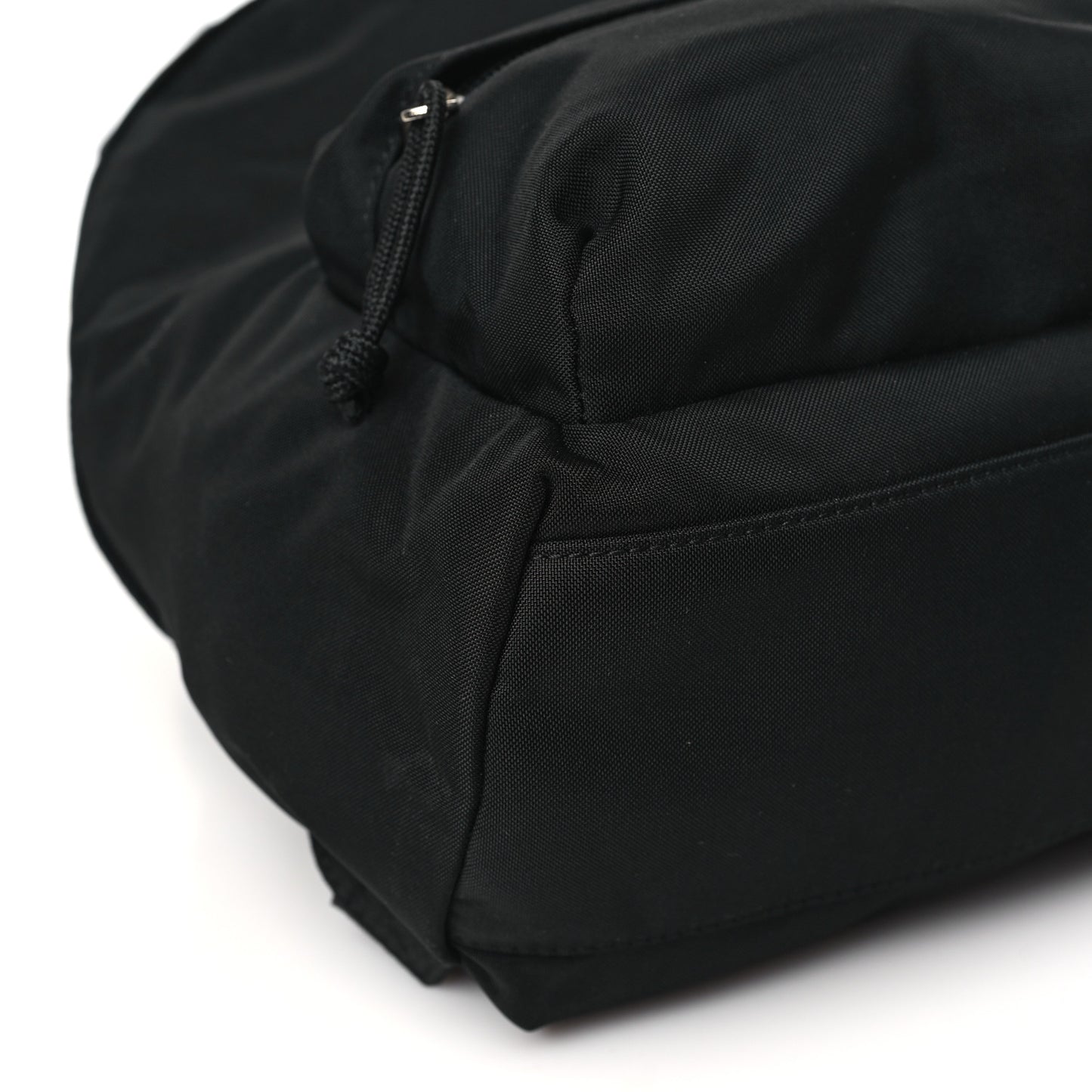 Sport Nylon Logo Embroidered S Wheel Backpack Black