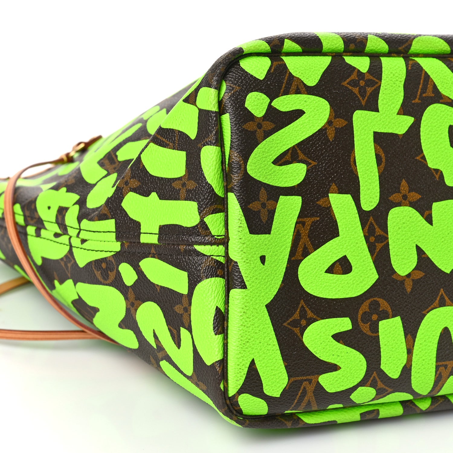 Louis Vuitton Monogram Graffiti Neverfull GM Green 7 of 9