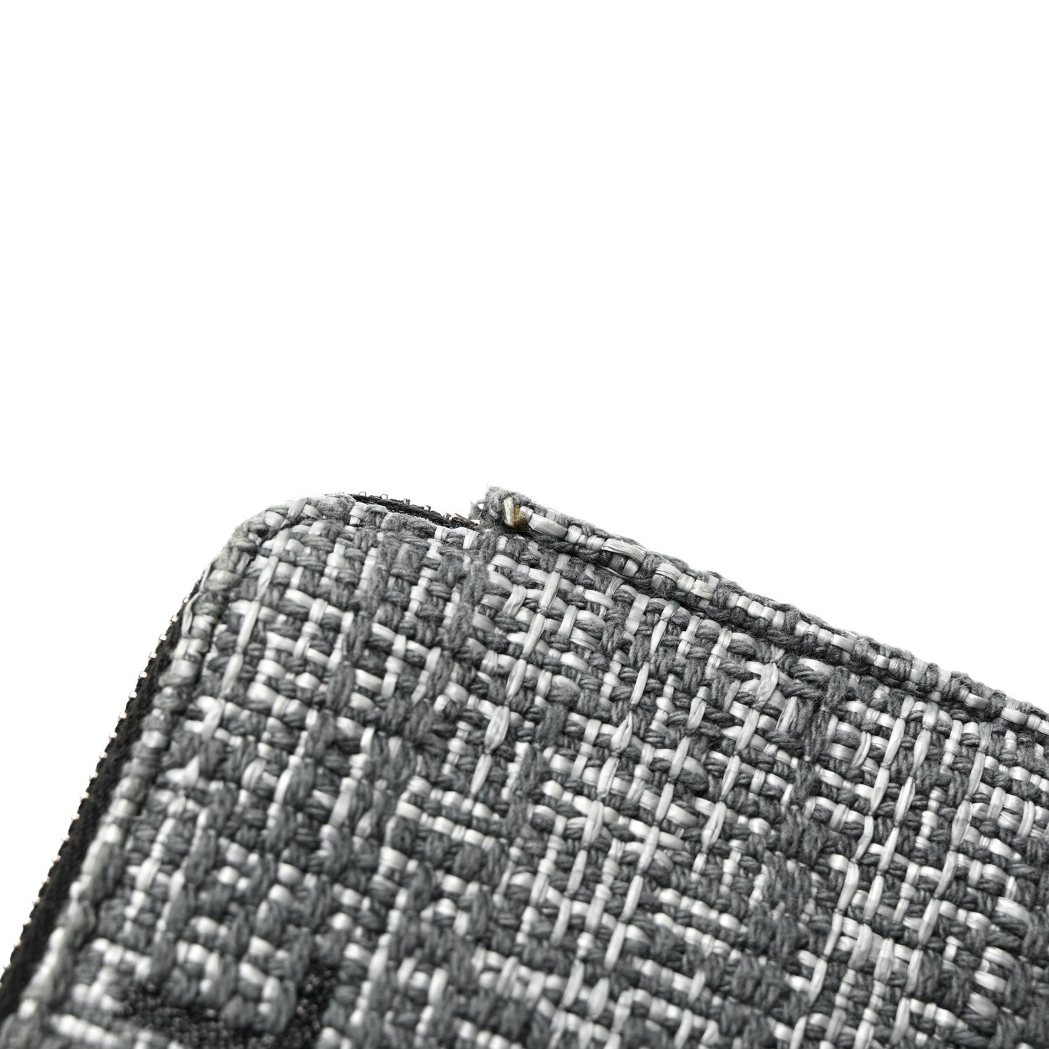 Chanel Canvas Small Deauville Clutch With Chain Charcoal 12 of 13