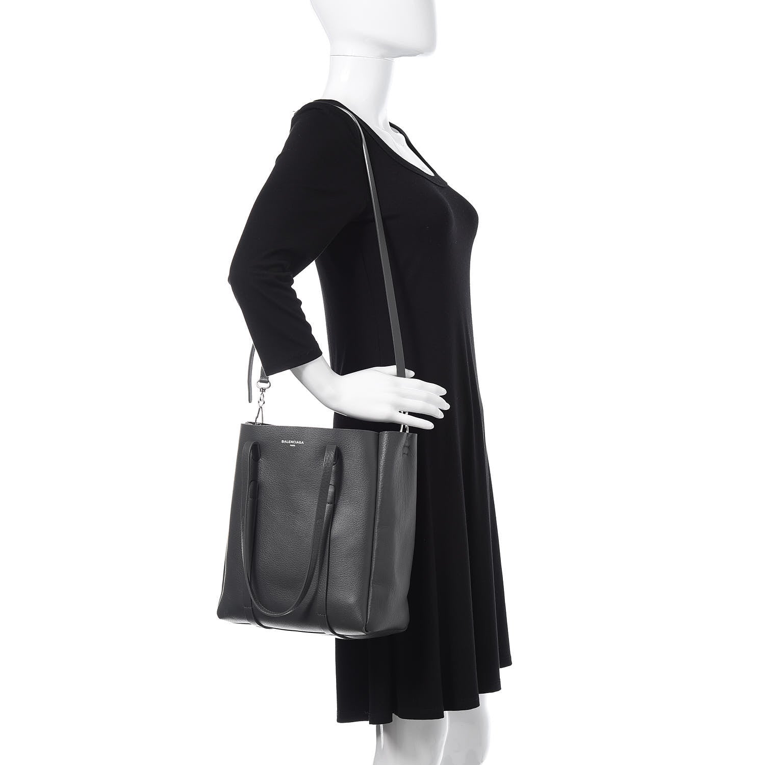 Balenciaga Calfskin XS Everyday Tote Grey Black 2 of 14
