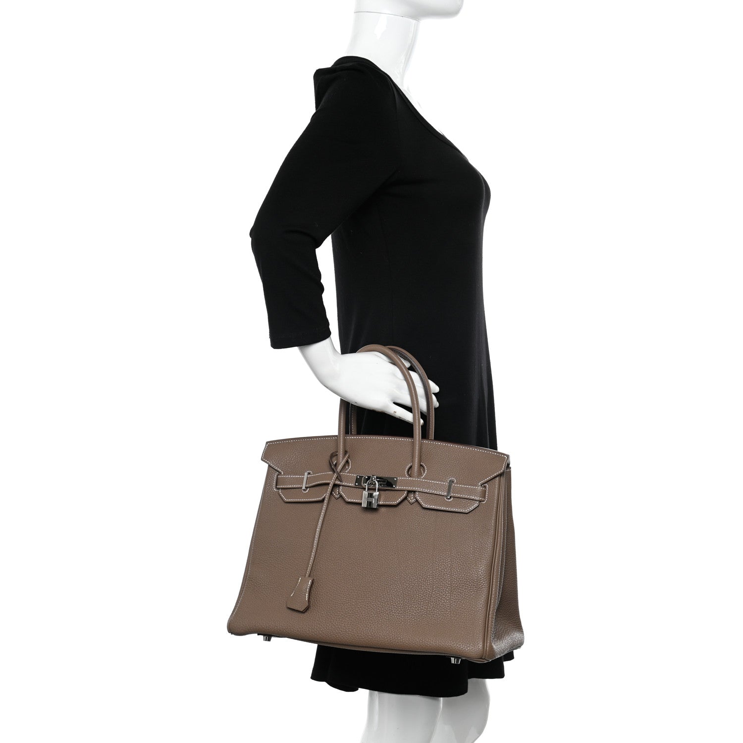Hermes Togo BIRKIN 35 Etoupe 2 of 13