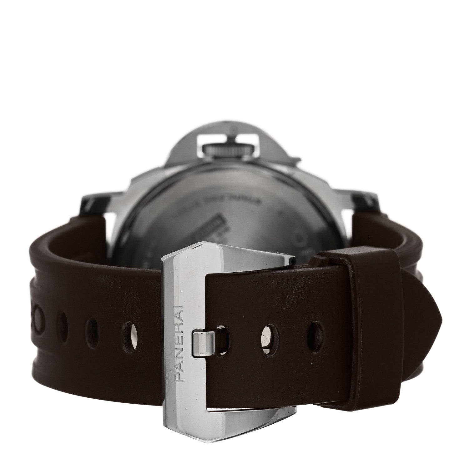 Panerai Stainless Steel Rubber 44mm Luminor Base Manual Winding Watch Black PAM00390 3 of 5