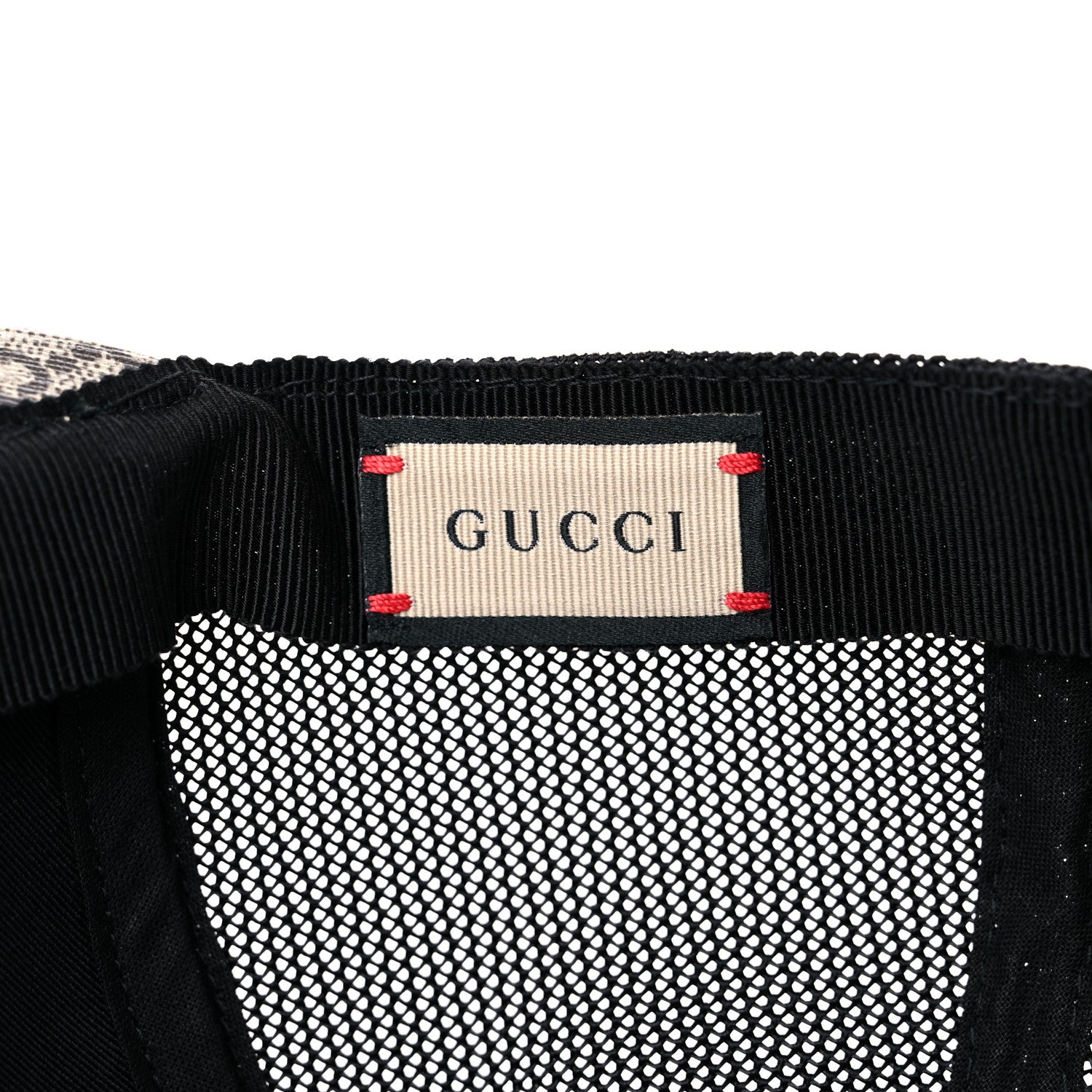 Gucci GG Supreme Monogram Bee Print Baseball Hat L Beige 9 of 10