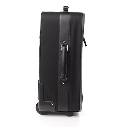 Prada Tessuto Nylon Saffiano Trolley Luggage Black 5 of 11
