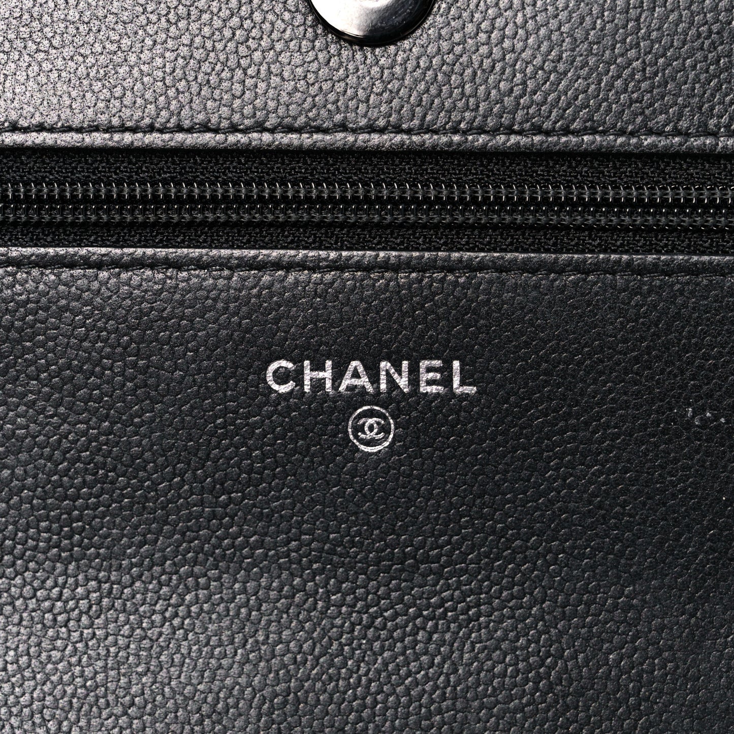 Caviar Quilted Boy Wallet On Chain WOC So Black