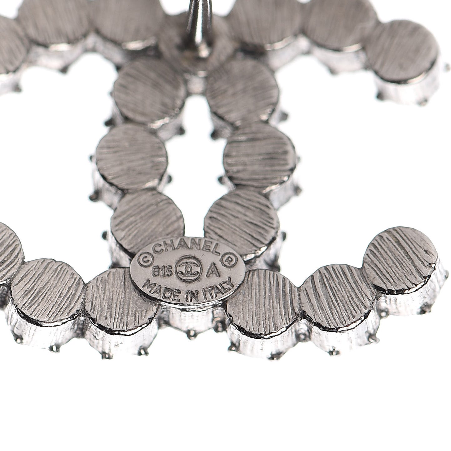 Crystal CC Earrings Silver