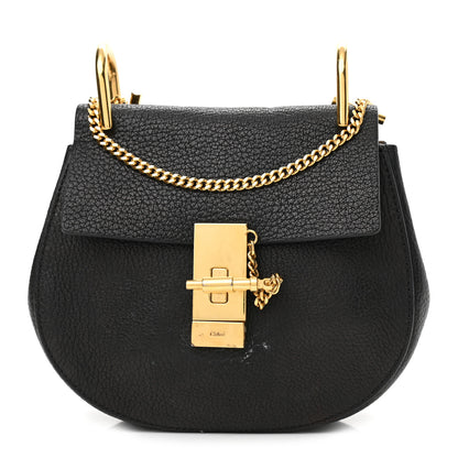 Chloe Goatskin Mini Drew Shoulder Bag Black 1 of 11