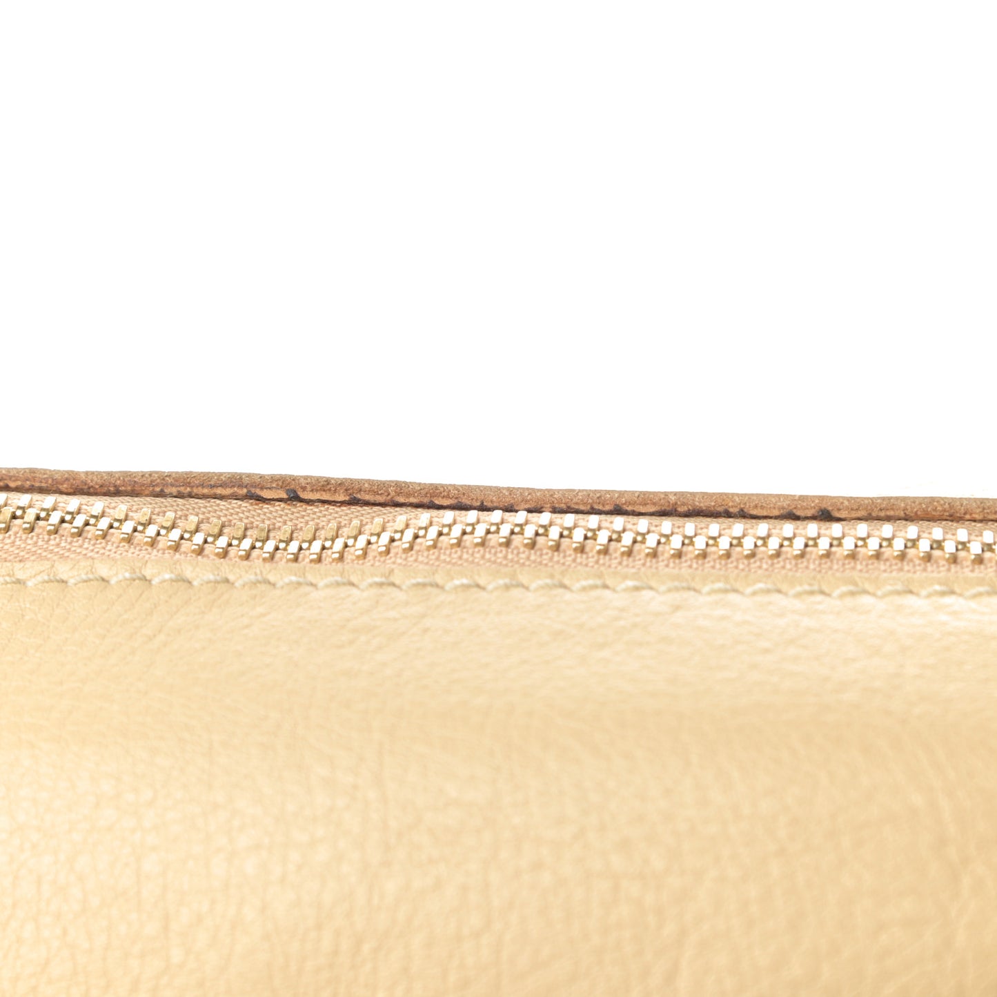 Calfskin Large Marcie Satchel Light Tan