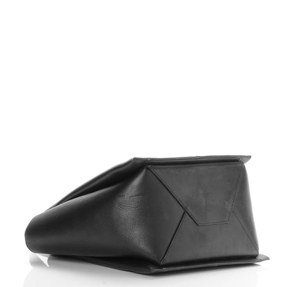 Celine Supple Natural Calfskin Vertical Tri-Fold Bag Black 4 of 10