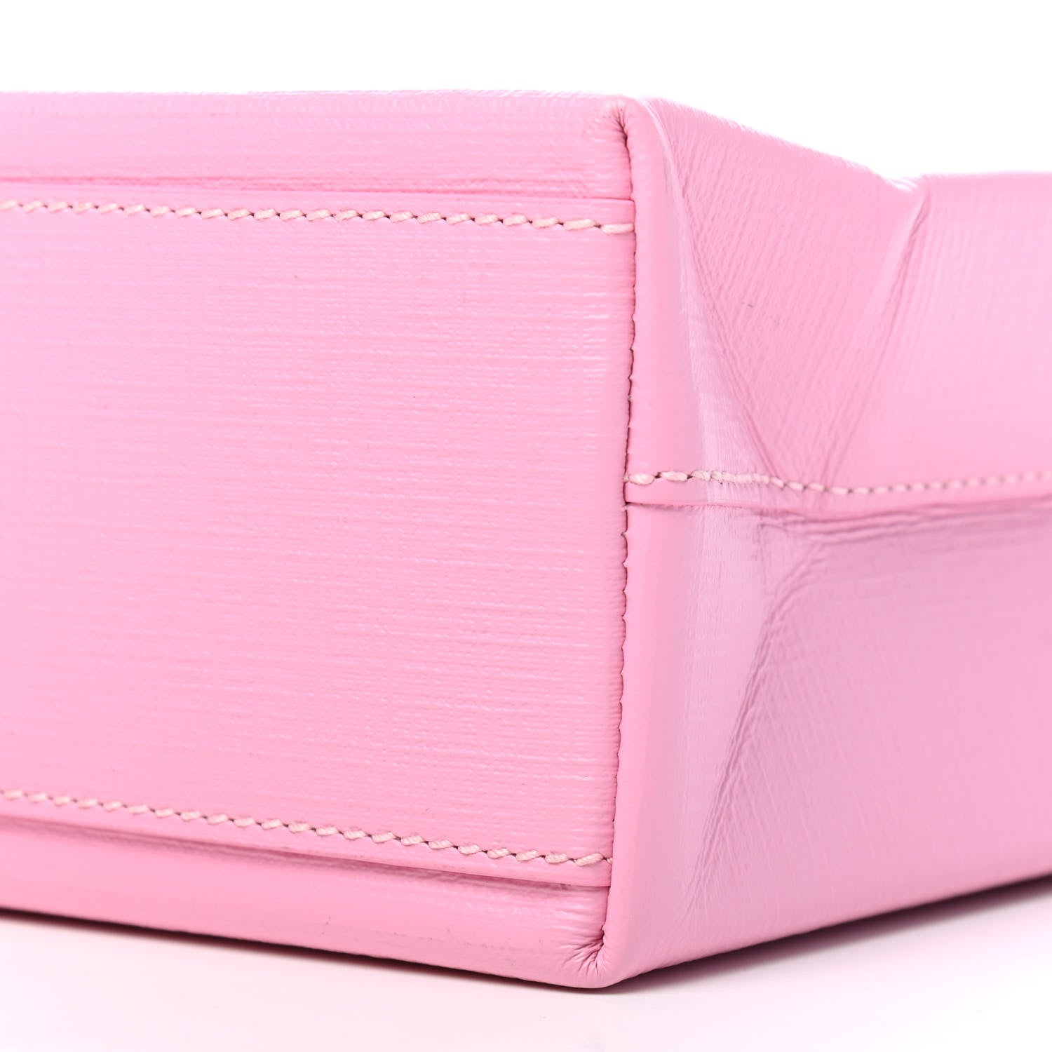 Balenciaga Squared Calfskin Logo North South Shopper Tote XXS Pink 7 of 9
