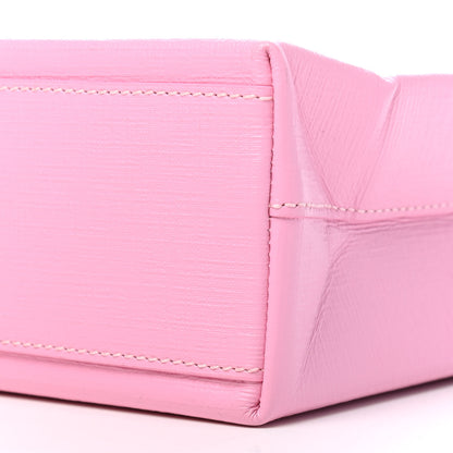 Balenciaga Squared Calfskin Logo North South Shopper Tote XXS Pink 7 of 9