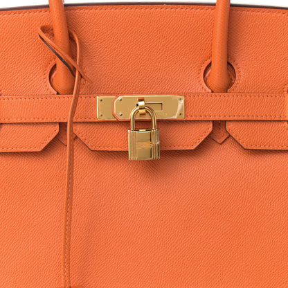 Hermes Epsom Birkin 35 Orange 12 of 17