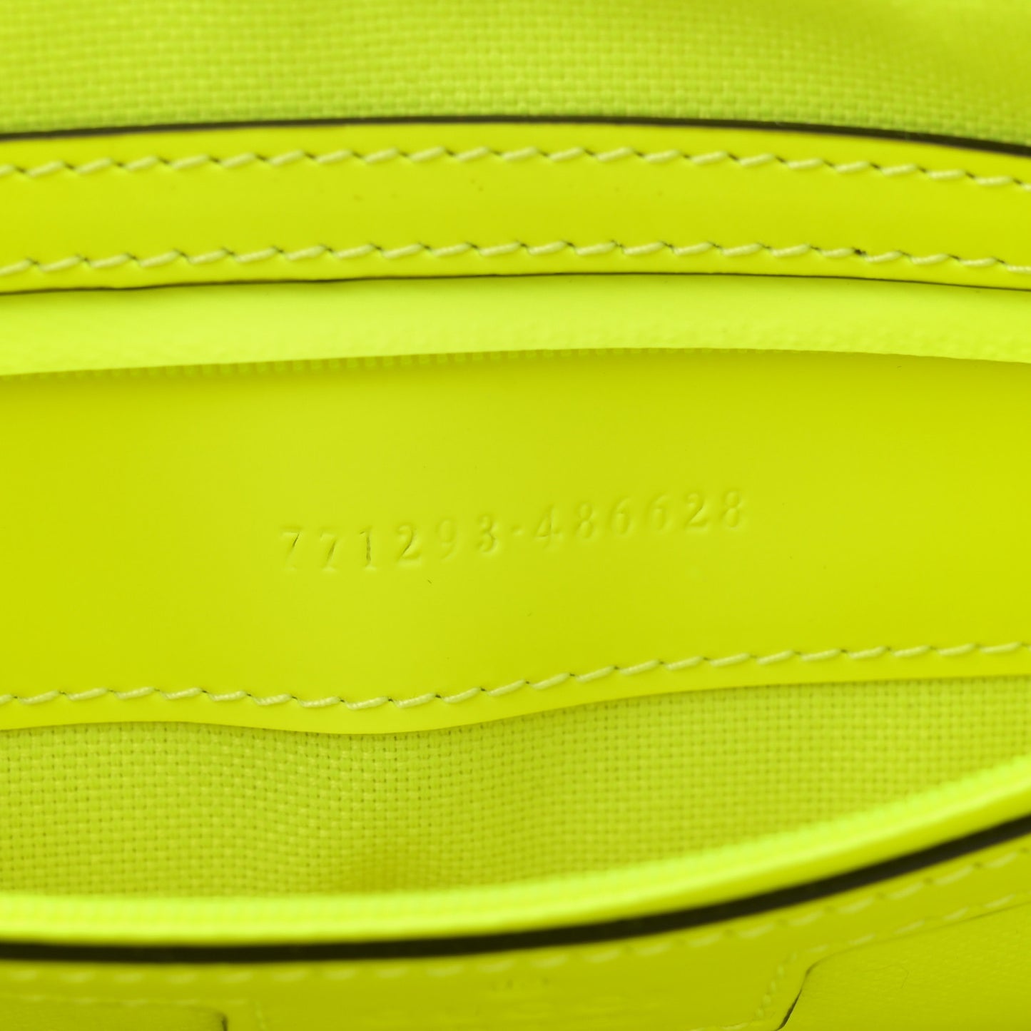 Rubber Effect Monogram GG Crossbody Bag Fluorescent Yellow