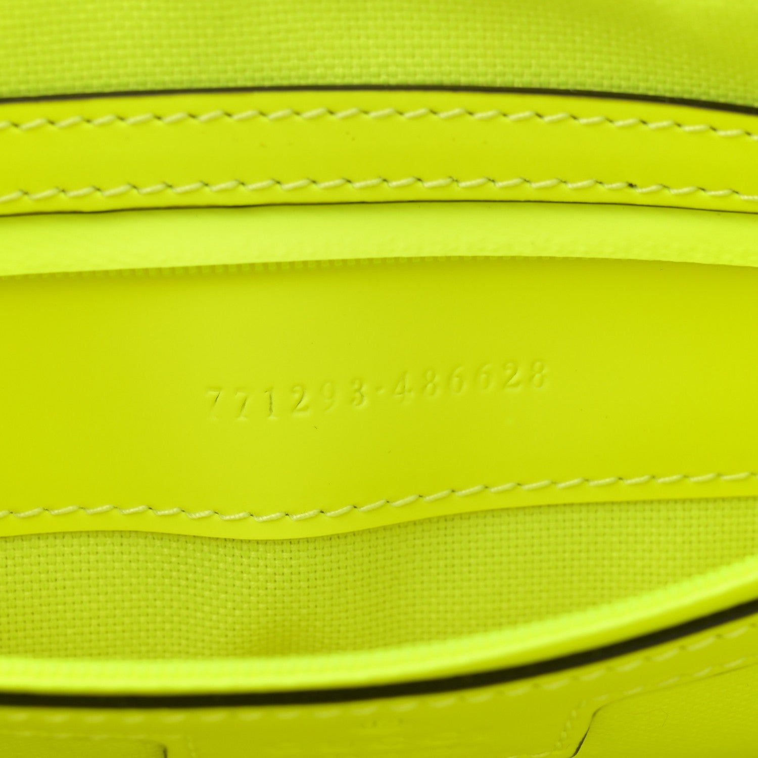 Gucci Rubber Effect Monogram GG Crossbody Bag Fluorescent Yellow 7 of 13